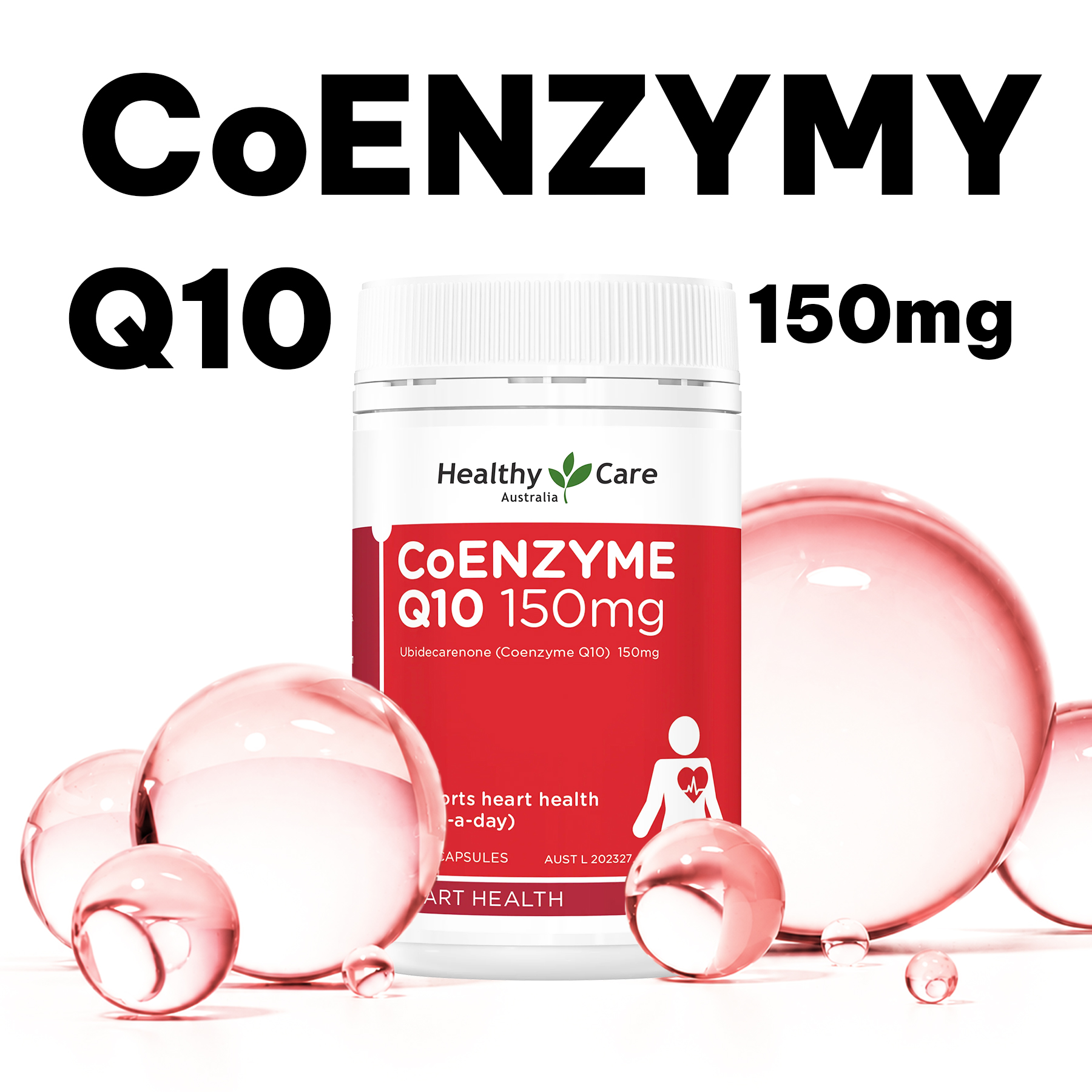 Healthy Care Coenzyme Q10 150mg bổ sung CoQ10, hỗ trợ duy trì sức khỏe tim mạch, quá trình tạo năng lượng và bảo vệ tế bào trước tác động của gốc tự do.