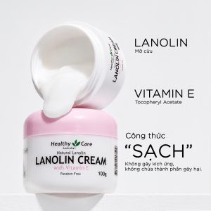 Kem Dưỡng Healthy Care Lanolin Cream Vitamin E 100g Dưỡng Ẩm Chuyên Sâu & Phục Hồi Da