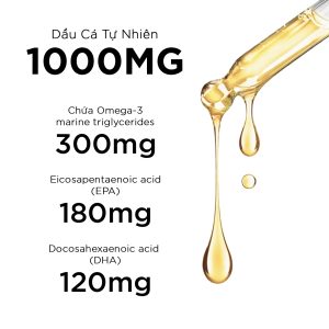 Alternative view of Viên uống dầu cá Omega-3 Healthy Care Fish Oil 1000mg Hộp 200 viên